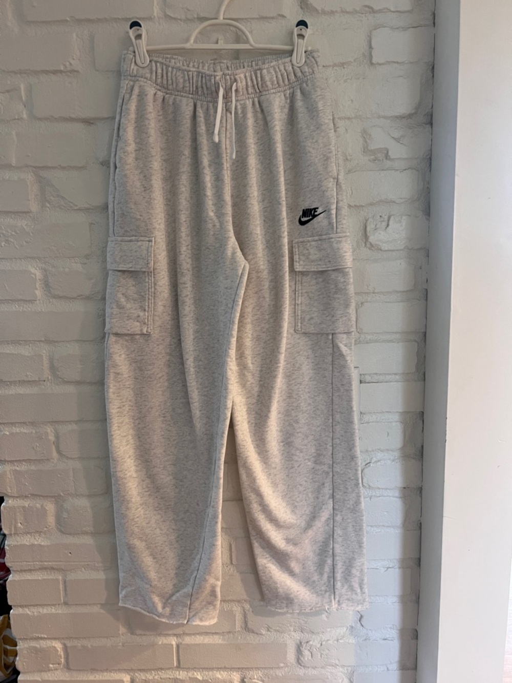 Nike Kids Light Gray Cargo Sweatpants